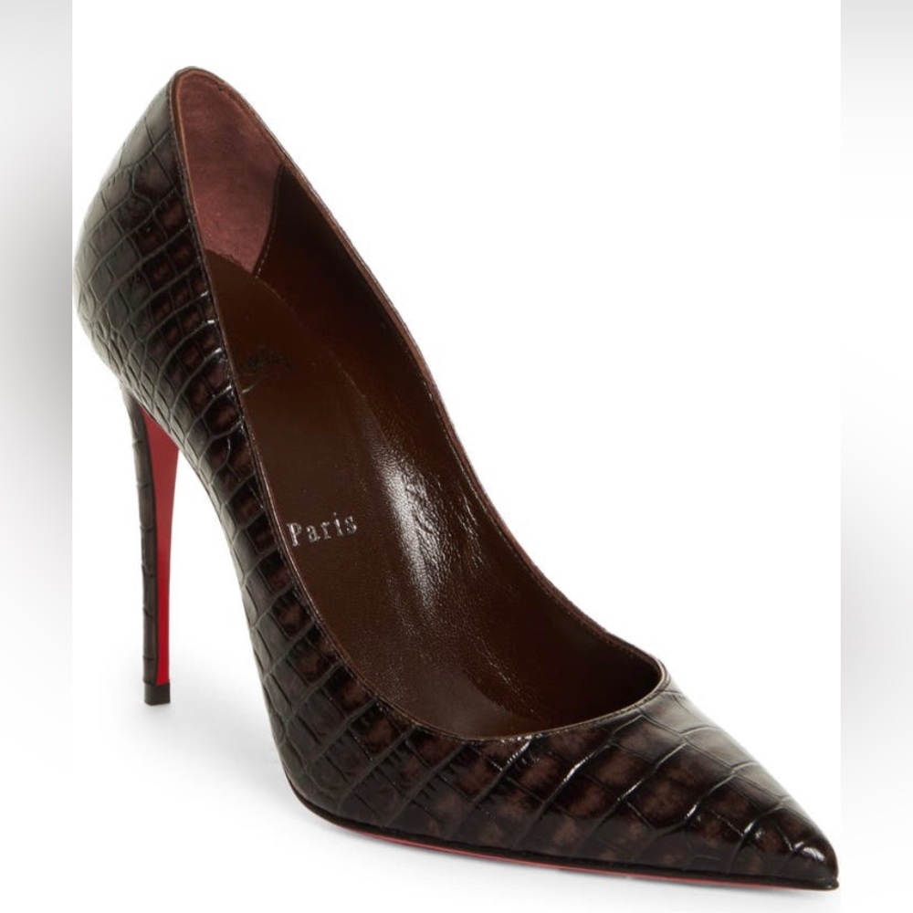 Christian Louboutin croc heels